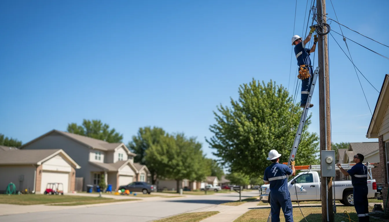 Residential electrician providing installation services in Dodge Center, MN